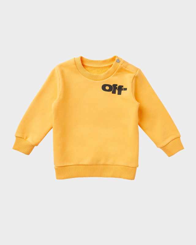Boy's Type Graphic Logo Crewneck Sweatshirt, Size